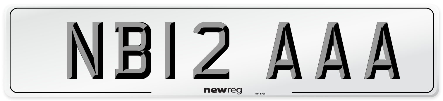 NB12 AAA Number Plate from New Reg